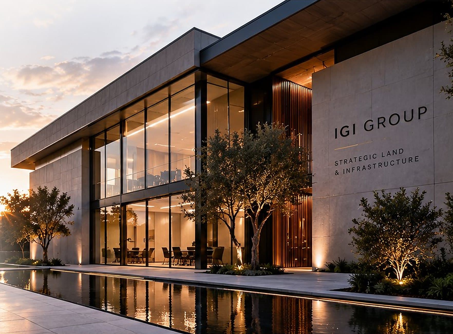 IGI Group office at dusk